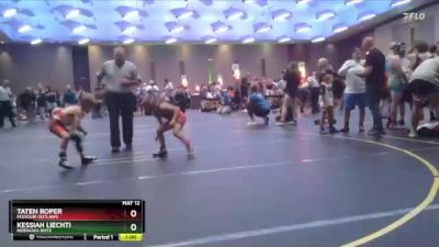 58 lbs 3rd Place Match - Kessiah Liechti, Nebraska Boyz vs Taten Roper, Missouri Outlaws