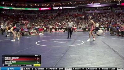 3A-126 lbs Champ. Round 1 - Dayne Rew, Urbandale vs Ayden Golden, North Scott