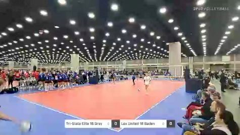 Tri-State Elite 16 Gray vs Lex United 16 Baden - 2022 JVA World Challenge presented by Nike - Expo Only