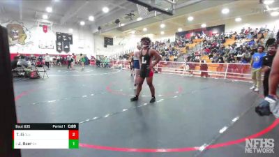 220 lbs Cons. Semi - Jayden Baer, Quartz Hill vs Tusitala Ili, Lutheran Orange