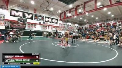 195 lbs Champ. Round 2 - Matthew Porras-Diamond, Temecula Valley vs Armando Serrano, Sierra Vista