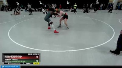 215 lbs Cons. Round 4 - Kenon Hayes, Southlake Carroll High School Wrestling vs Ali Aaron Vinson, Cardinal Wrestling Club