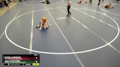 92 lbs Semifinal - Chase Lawrence, Stillwater Area Wrestling vs Odin Duncombe, Becker Bulldog Wrestling Club