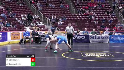 139 lbs Round Of 16 - Hunter Delaney, Sun Valley vs Jack Campbell, Nazareth