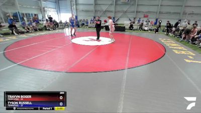 285 lbs Placement Matches - Trayvn Boger, Team Utah vs Tyson Russell, Tennessee