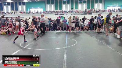 48 lbs Round 5 (6 Team) - Ben Masseli, U2 Upstate Uprising vs Levi Naumann, Beebe Trained