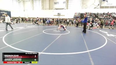 87 lbs 1st Place Match - Brennon Egan, Journeymen Wrestling Club vs Andrew Uszenski, Deep Roots Wrestling Club