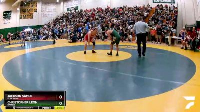 152 lbs Champ. Round 1 - Jackson Samul, El Modena vs Christopher Leon, Damien