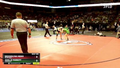 130 Class 1 lbs Semifinal - Brookelynn Meeks, Blair Oaks vs Noellie Parrott, Smithville