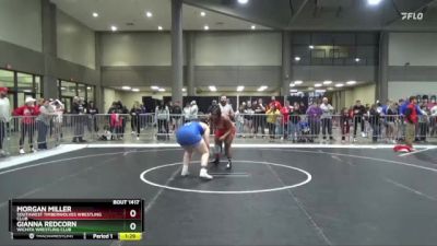 190 lbs Quarterfinal - Gianna Redcorn, Wichita Wrestling Club vs Morgan Miller, Southwest Timberwolves Wrestling Club