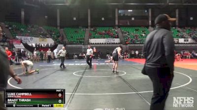 182 lbs Quarterfinal - LUKE CAMPBELL, White Plains vs Brady Thrash, Ashville