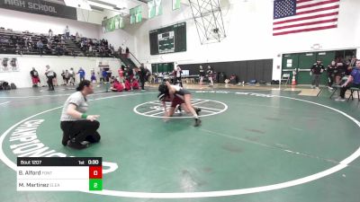 101 lbs Consi Of 16 #1 - Brooklin Alford, Fontana vs Mia Martinez, Eleanor Roosevelt