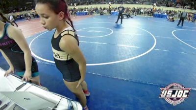 100 lbs Quarterfinal - Trinity Williams, Jaguar Wrestling Club vs Zaylyn Woods, Texas Elite Wrestling Club