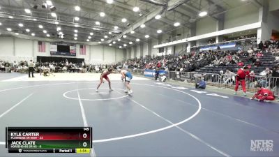 145 lbs Round 3 (3 Team) - Jack Clate, Horseheads Sr HS vs Kyle Carter, Plainedge Sr High