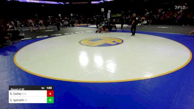 145 lbs Round Of 32 - Steve Caday, Calvary Chapel Sa (SS) vs Chino Igarashi, Del Oro (SJ)