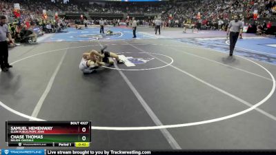 Cons. Round 3 - Chase Thomas, Neligh-Oakdale vs Samuel Hemenway, Elgin Public/Pope John