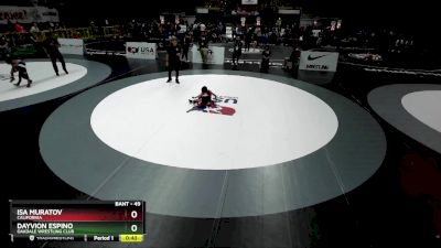 49 lbs Cons. Round 4 - Dayvion Espino, Oakdale Wrestling Club vs Isa Muratov, California