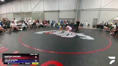 100 lbs 4th Wrestleback (16 Team) - Hunter Sanchez, Utah vs Oscar Gauna, Kansas Blue