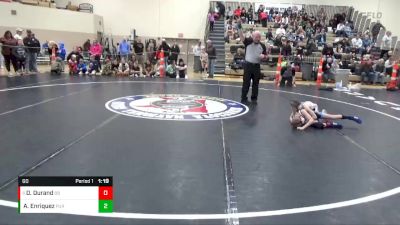 60 lbs Cons. Round 3 - Donovan Durand, Becker Bulldogs vs Aidan Enriquez, Pursuit