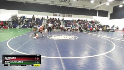 132 lbs Cons. Round 4 - Eli Kruger, Cypress vs Thomas Jablonski, Sultana