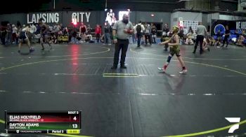 65 lbs Round 3 (4 Team) - Mayhem Garza, Belding Black Knights vs Abrum Bice, Mat Psychos