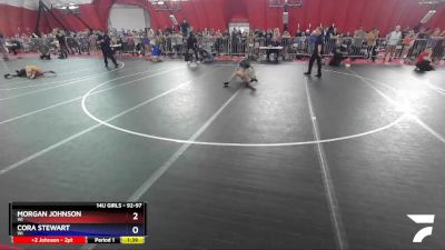 92-97 lbs Round 2 - Morgan Johnson, WI vs Cora Stewart, WI