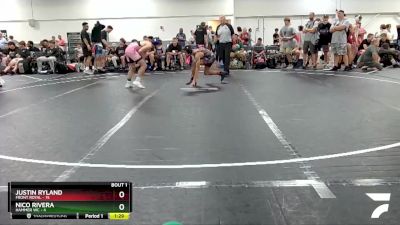 126 lbs Finals (2 Team) - Justin Ryland, Front Royal vs Nico Rivera, Hammer WC