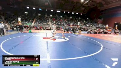 2A-106 lbs Quarterfinal - Branson Thompson, Shoshoni vs Landon Rhyne, Wind River