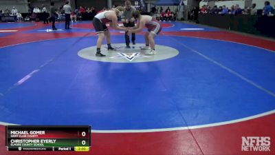 5A 285 lbs Quarterfinal - Christopher Eyerly, Elmore County School vs Michael Gomer, Saint Clair County