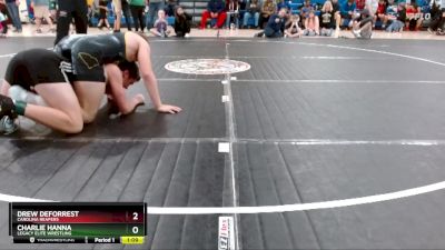 170 lbs Round 1 - Drew DeForrest, Carolina Reapers vs Charlie Hanna, Legacy Elite Wrestling