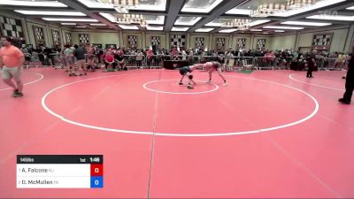 145 lbs Quarterfinal - Aj Falcone, Nj vs Owen McMullen, Pa