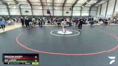 132 lbs Cons. Round 4 - Sebastian Macedo, Cali Warriors Wrestling vs Eric Larwin, Bend Senior High School Wrestling