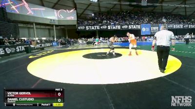 1A 285 lbs Quarterfinal - Victor Gervol, Blaine vs Daniel Custudio, Wapato