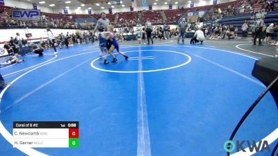 40 lbs Consi Of 8 #2 - Caelan Newcomb, Noble Takedown Club vs Henry Garner, Bridge Creek Youth Wrestling