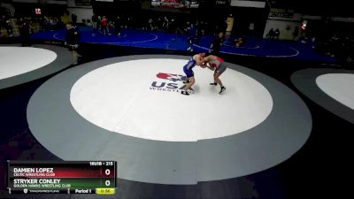 215 lbs Cons. Round 3 - Damien Lopez, Celtic Wrestling Club vs Stryker Conley, Golden Hawks Wrestling Club