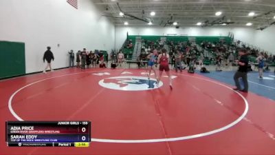 155 lbs Semifinal - Adia Price, Green River Grapplers Wrestling vs Sarah Eddy, Top Of The Rock Wrestling Club