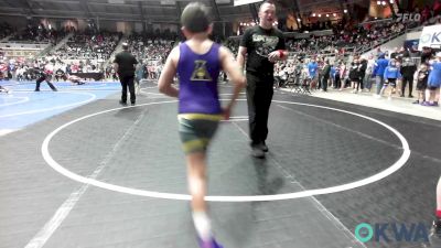 85 lbs Round Of 32 - Kayson Cain, Morrison Takedown Club vs Blake Botone, Anadarko