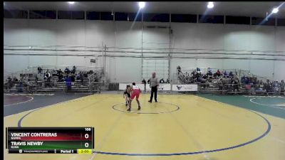 106 lbs Champ. Round 2 - Travis Newby, Kuna vs Vincent Contreras, Nampa