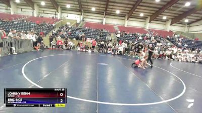 106 lbs Placement (16 Team) - Johnny Behm, Idaho 1 vs ERIC BICE, Nevada GOLD