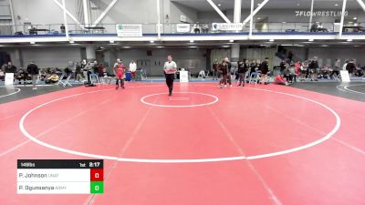 149 lbs Semifinal - Paniro Johnson, Unattached vs Pj Ogunsanya, Army-West Point