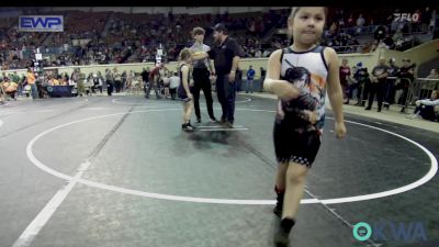 60 lbs Consolation - Nahmee Wildcat, Pawhuska Elks Takedown vs Piper Weisinger, Wyandotte Youth Wrestling