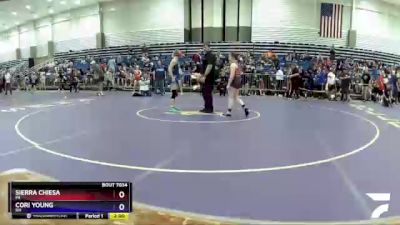 117 lbs Round 3 - Sierra Chiesa, PA vs Cori Young, OH