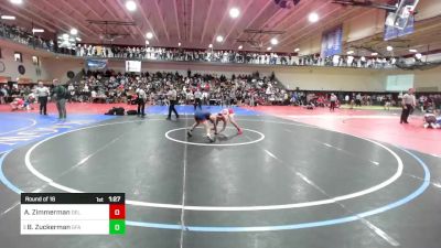 132 lbs Round Of 16 - Alexander Zimmerman, Delsea vs Ben Zuckerman, Green Farms Academy