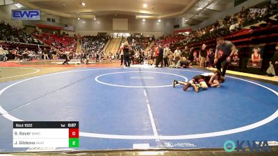 52-55 lbs Rr Rnd 3 - Bostyn Bayer, Broken Arrow Wrestling Club vs Jaxon Gibbons, Skiatook Youth Wrestling