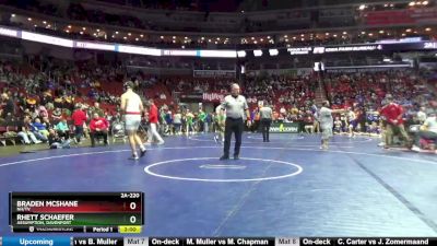 2A-220 lbs Champ. Round 2 - Rhett Schaefer, Assumption, Davenport vs Braden McShane, NH/TV