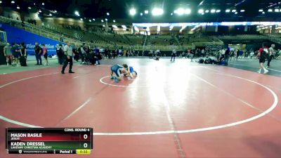 144 lbs Cons. Round 4 - Mason Basile, Jesuit vs Kaden Dressel, Lakeway Christian Academy