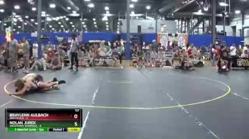 117 lbs Round 3 (6 Team) - Braylenn Aulbach, ARES Black vs Nolan Jurek, Waterpark Warriors