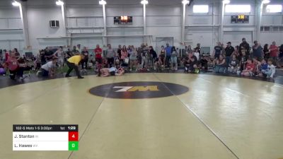 102-S Mats 1-5 3:00pm lbs Round Of 32 - Josiah Stanton, IN vs Landen Hawes, WV