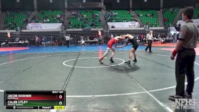 6A 132 lbs Cons. Semi - Jacob Doshier, Hartselle vs Caleb Utley, Muscle Shoals