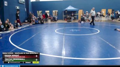 90 lbs 1st Place Match - Tristan Mendenhall, Team Real Life vs Mason Wright, Southern Idaho Wrestling Club